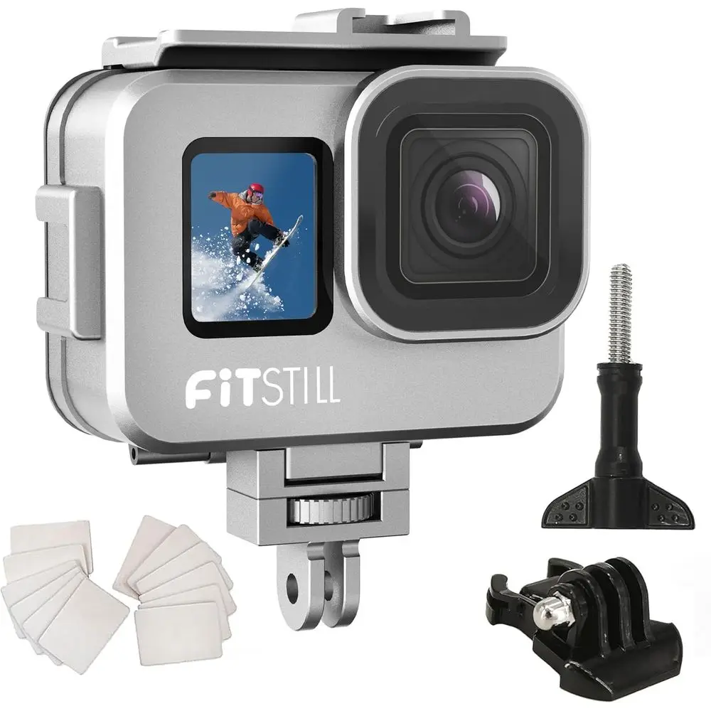 Underwater Housing for Action Cameras, Suitable for Models 13/12/11/10/9, Durable Alloy Shell
Underwater Housing for Action Cameras, Suitable for Models 13/12/11/10/9, Durable Alloy Shell