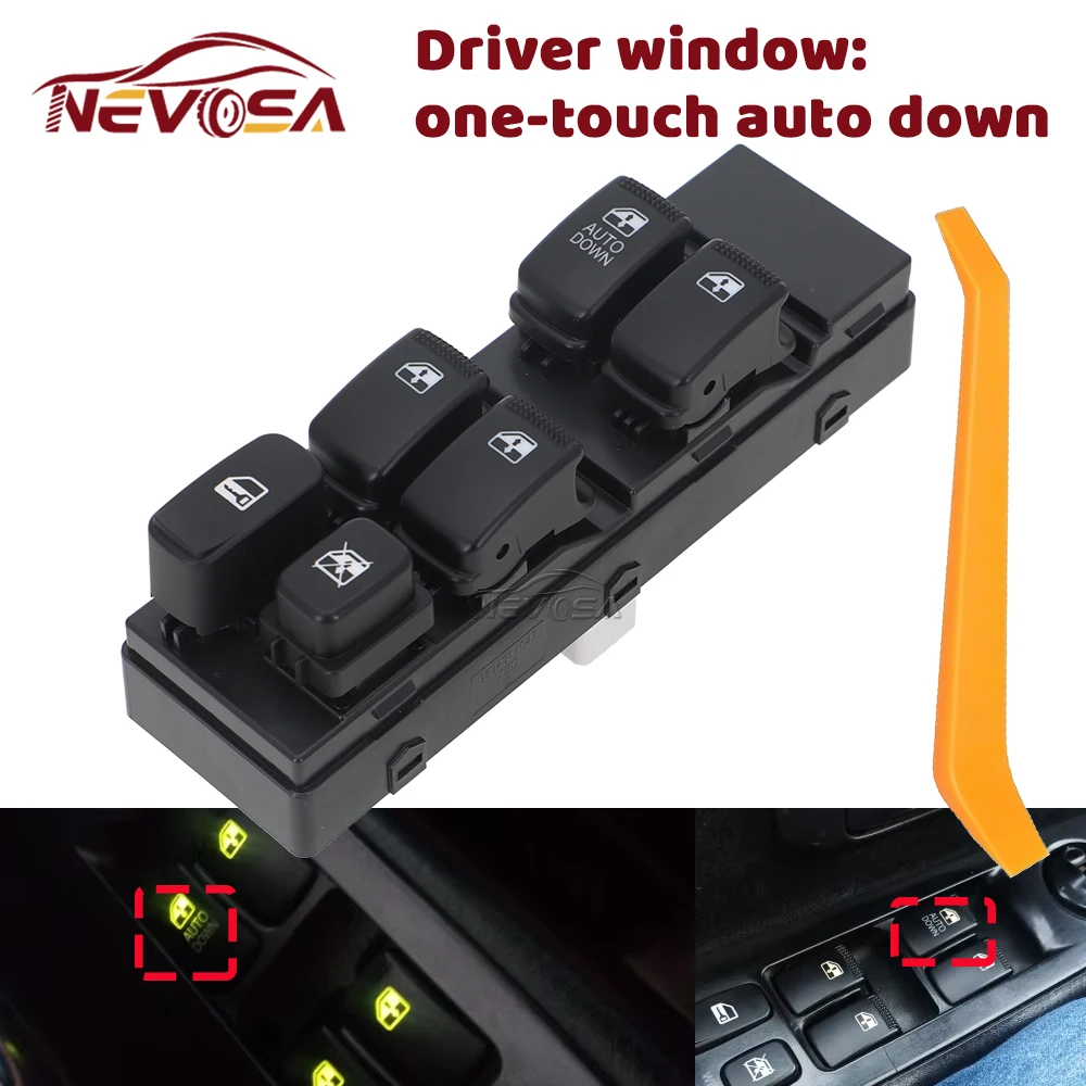 Electric Power Window Switch Control for Hyundai Terracan 2001 2002 2003 2004 2005 2006 Master Glass Lift Button 93501-H1120
Electric Power Window Switch Control for Hyundai Terracan 2001 2002 2003 2004 2005 2006 Master Glass Lift Button 93501-H1120