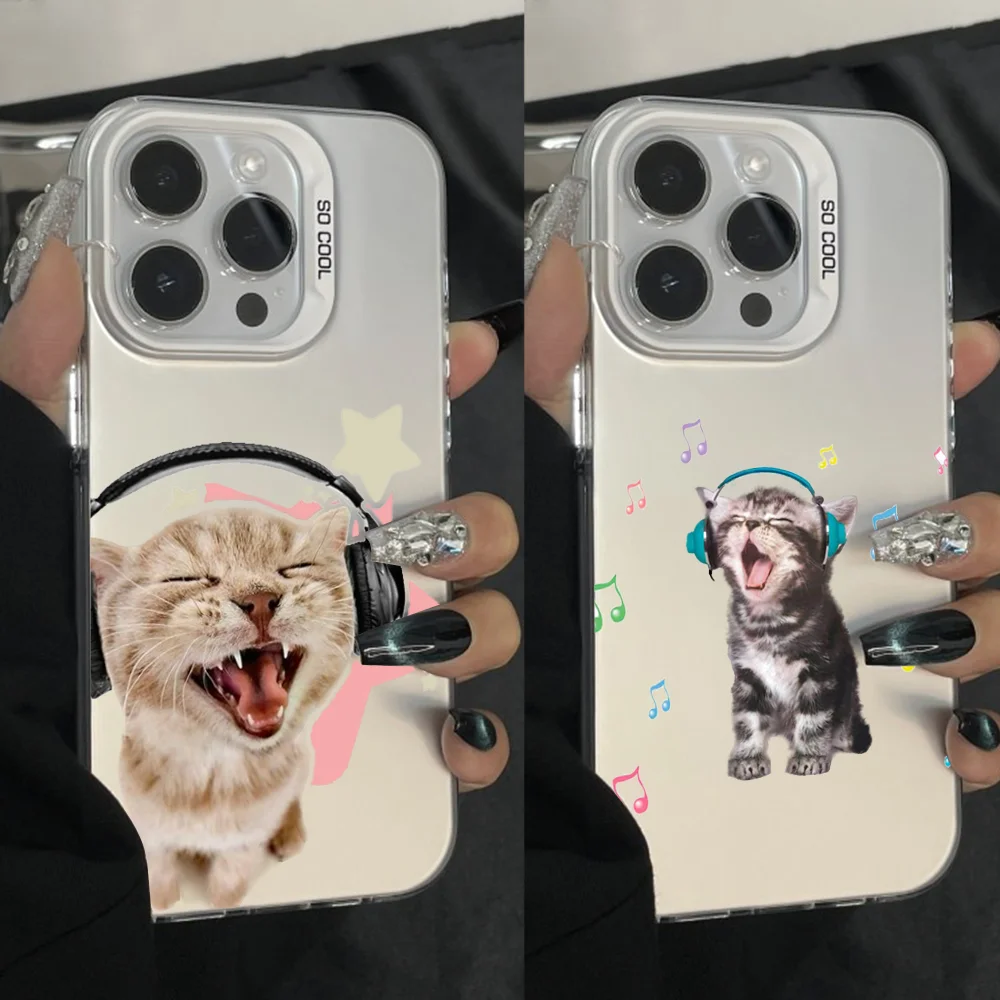 Cute Headphones Cat Phone Case For iPhone 16,15,14,13,12,11,Pro,Max,Plus,Mini,XS,SE Anti Fall Gray Silver Matte Hard Bumper
Cute Headphones Cat Phone Case For iPhone 16,15,14,13,12,11,Pro,Max,Plus,Mini,XS,SE Anti Fall Gray Silver Matte Hard Bumper