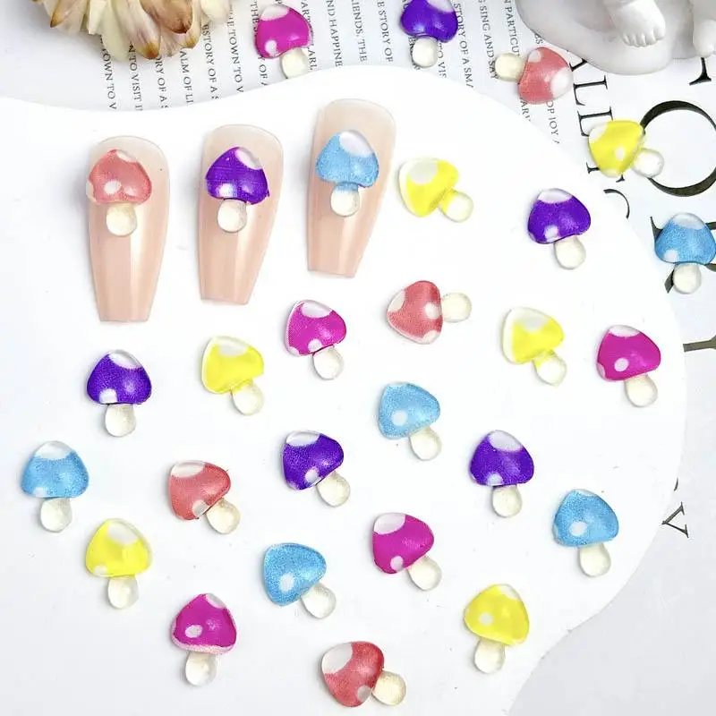 50pcs Creative Simulatied Resin Mushroom Nail Charms Cartoon Small Mushroom Head Nail Art Decoration DIY Nail Accessories
50pcs Creative Simulatied Resin Mushroom Nail Charms Cartoon Small Mushroom Head Nail Art Decoration DIY Nail Accessories