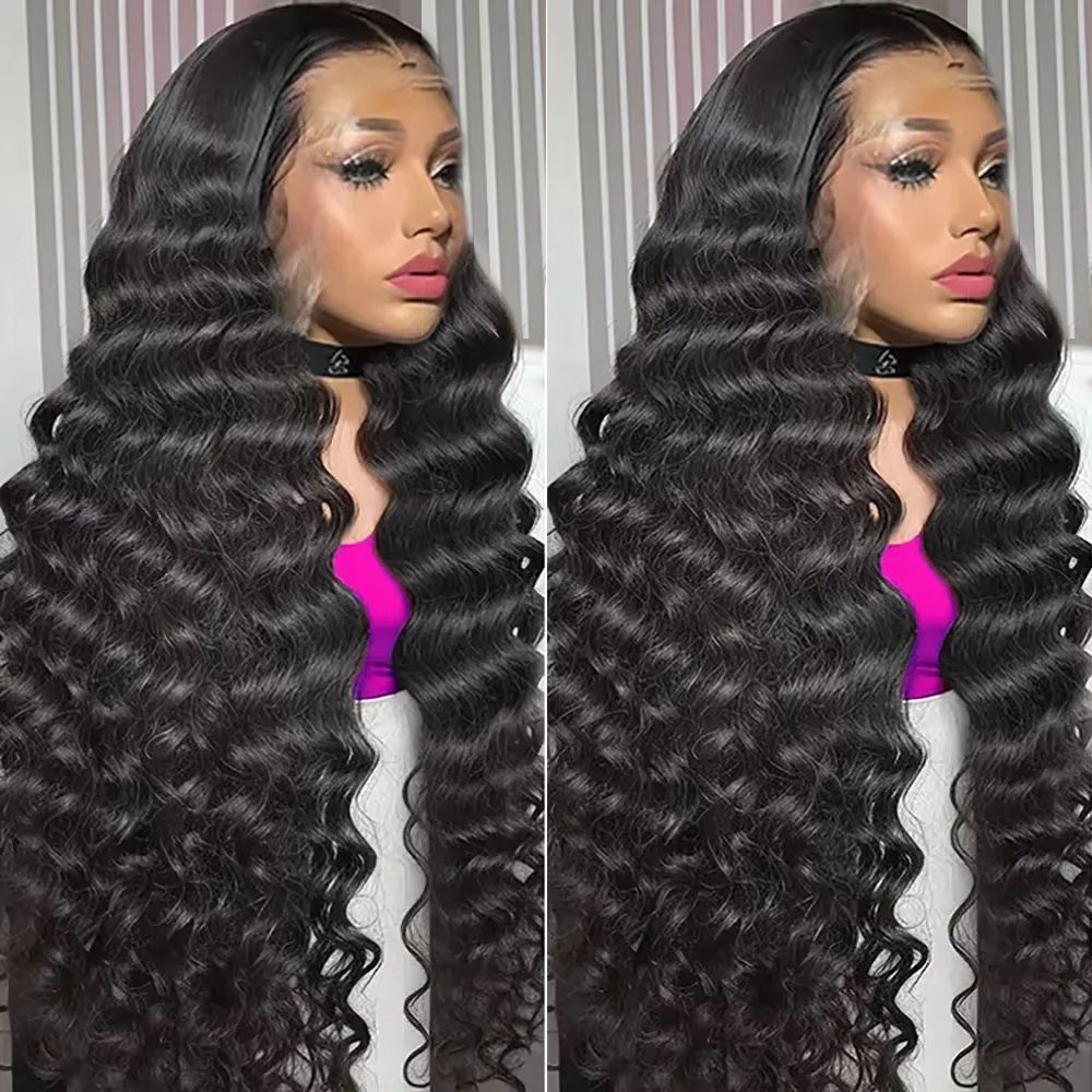 300 Density Loose Deep Wave 13x6 HD Lace Frontal Wigs Human Hair Black Wig Curly Remy 13x4 Lace Front Human Hair Wigs For Women
300 Density Loose Deep Wave 13x6 HD Lace Frontal Wigs Human Hair Black Wig Curly Remy 13x4 Lace Front Human Hair Wigs For Women