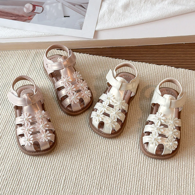 Girls Roman Sandals Summer 2026 New Soft Sole Children's Flat Sandals Fashion Flower Baby Princess Shoes Kids Causal Shoes
Girls Roman Sandals Summer 2026 New Soft Sole Children's Flat Sandals Fashion Flower Baby Princess Shoes Kids Causal Shoes