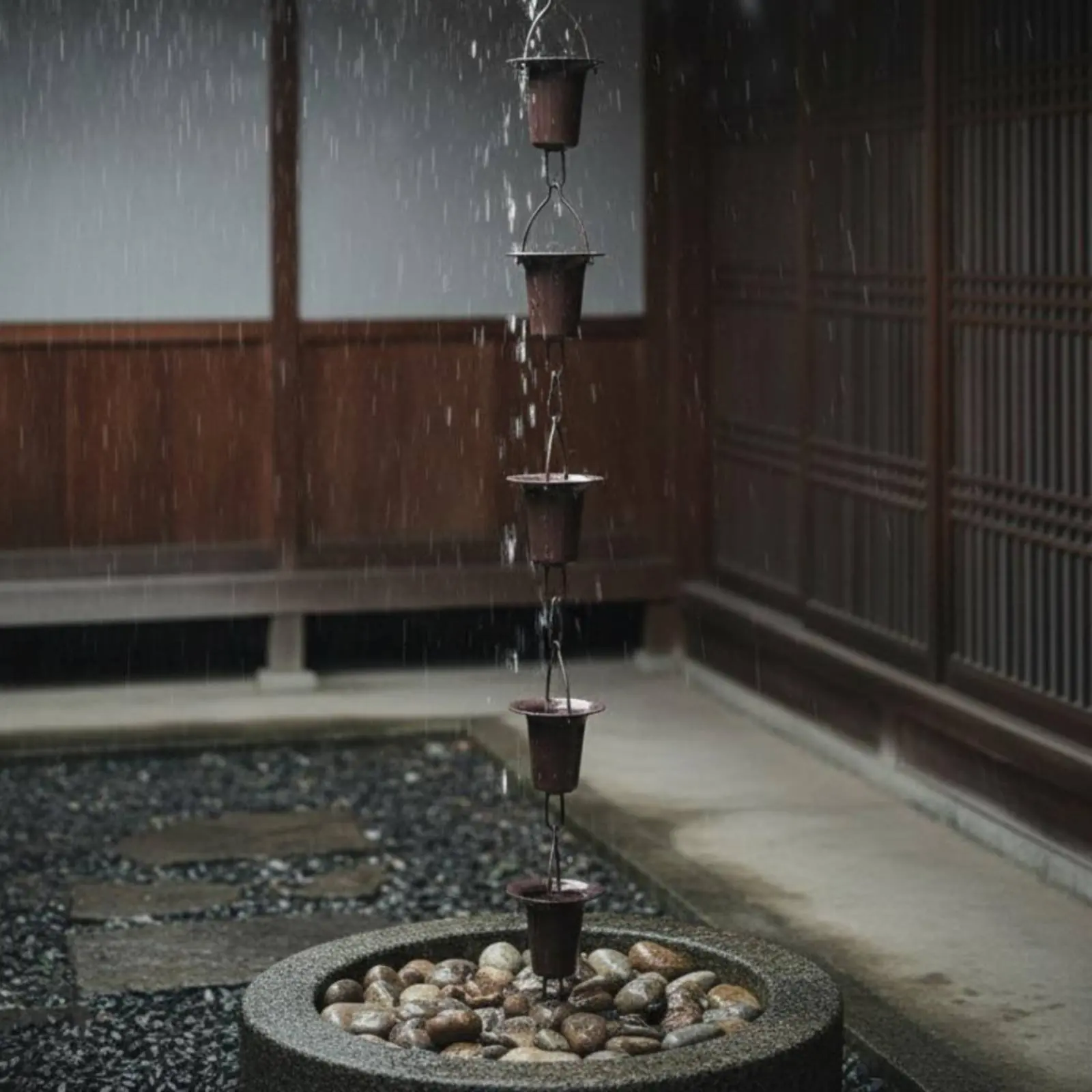 Rain Chain Architectural Feature Japanese Design Rain Chain Eaves Drainage System Reduces Splashing Outdoor Decor Easy Install
Rain Chain Architectural Feature Japanese Design Rain Chain Eaves Drainage System Reduces Splashing Outdoor Decor Easy Install
