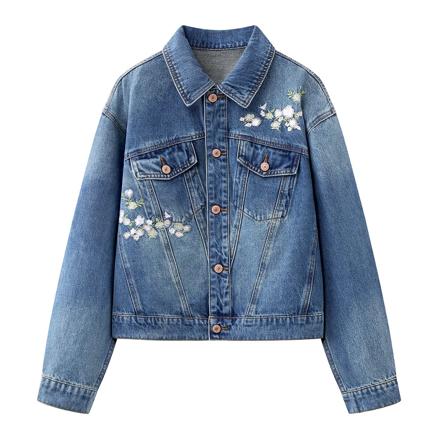 Vintage Embroidered Denim Jacket for Women New 2026 Spring Collection Loose Fit Unique Design Blue Short Coat Long Sleeve Coat
Vintage Embroidered Denim Jacket for Women New 2026 Spring Collection Loose Fit Unique Design Blue Short Coat Long Sleeve Coat