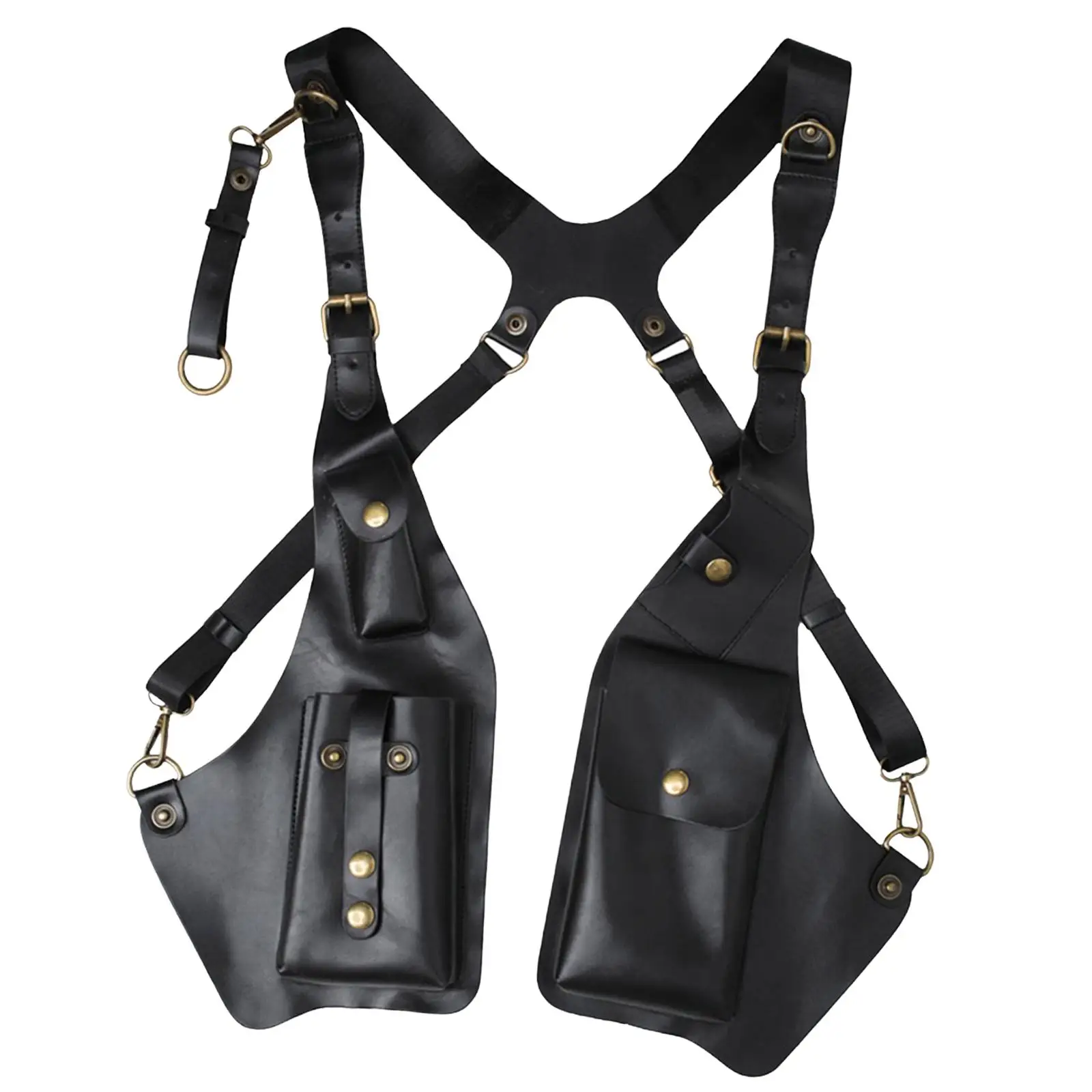 Steampunk Shoulder Harness Bag Wallet Pouch for Costume Outdoor Biking
Steampunk Shoulder Harness Bag Wallet Pouch for Costume Outdoor Biking