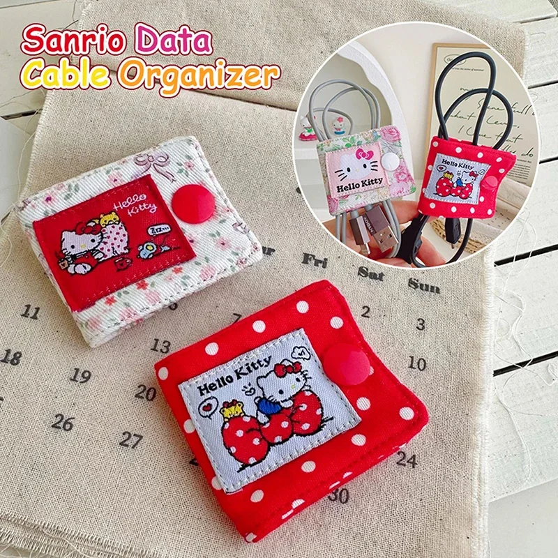 Японский тканевый зажим для кабеля для передачи данных в горошек Kawaii Hello Kitty, кабель для передачи данных, зарядный кабель, крышка для карт памяти
Японский тканевый зажим для кабеля для передачи данных в горошек Kawaii Hello Kitty, кабель для передачи данных, зарядный кабель, крышка для карт памяти
