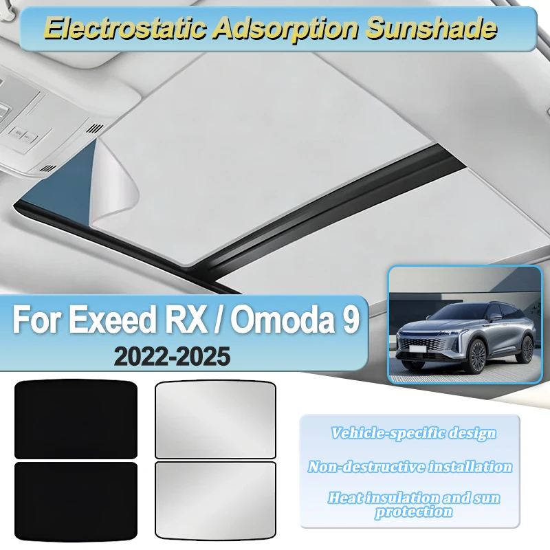 For Exeed RX Accessories Omoda 9 C9 2022 2023 2024 2025 Sun Shade Visor Car Electrostatic Adsorption Sunroof Cover Anti UV Parts
For Exeed RX Accessories Omoda 9 C9 2022 2023 2024 2025 Sun Shade Visor Car Electrostatic Adsorption Sunroof Cover Anti UV Parts
