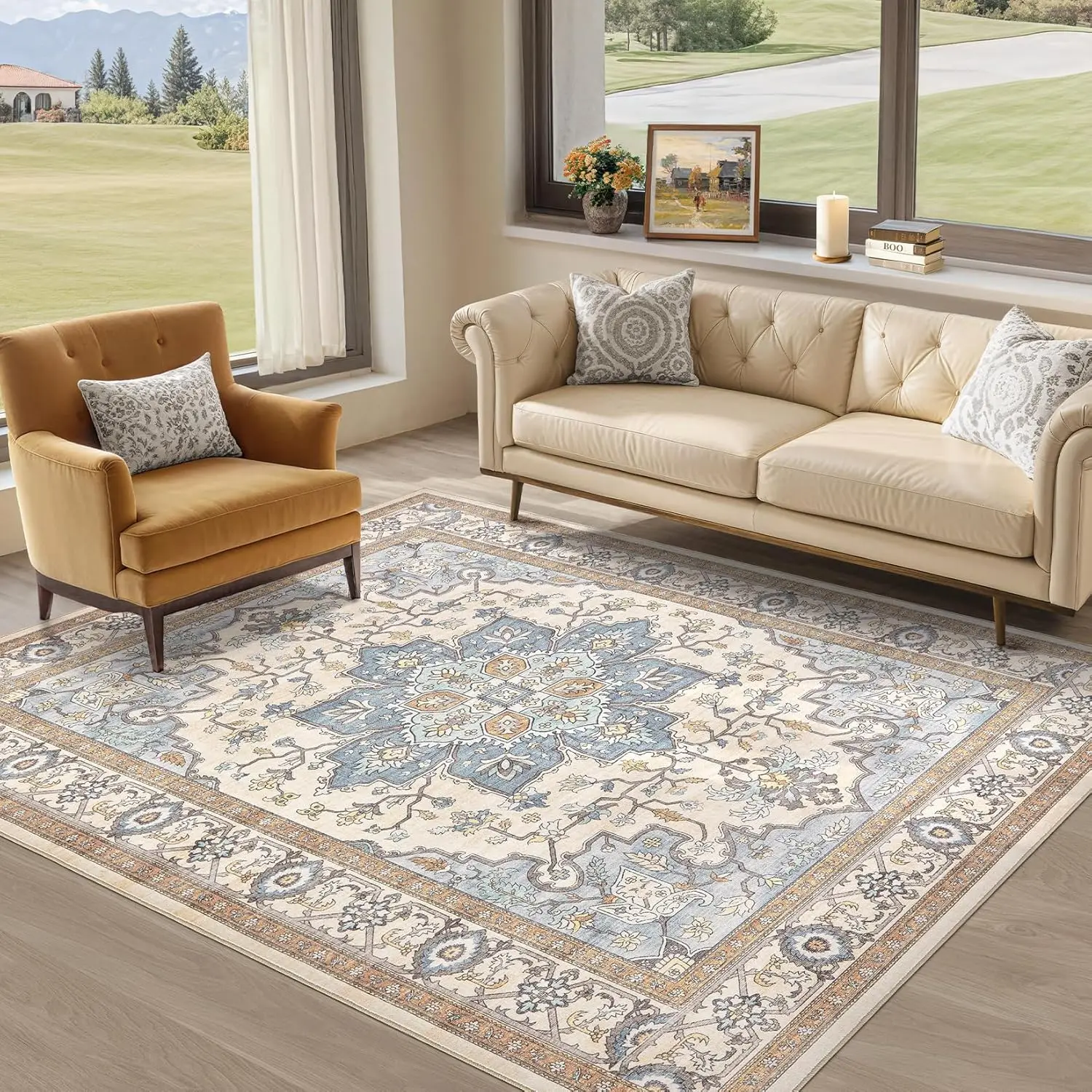 VIKAMA High-End Bohemian Ethnic Style Carpet, Bedroom, Living Room Coffee Table Mat, Bedside Rug, Home Decoration
VIKAMA High-End Bohemian Ethnic Style Carpet, Bedroom, Living Room Coffee Table Mat, Bedside Rug, Home Decoration