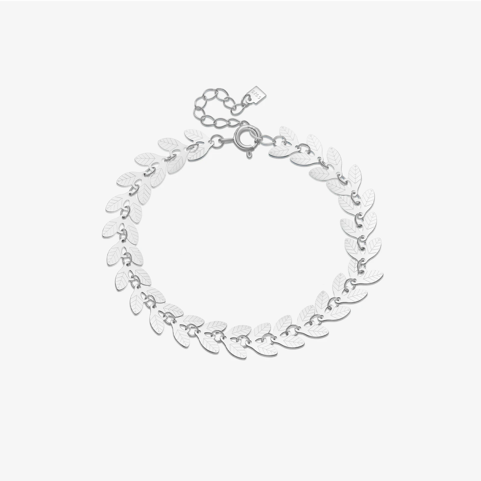 VEWANT New 925 Sterling Silver Full Leaves Charm Bracelet Fashion Special Chain Anniversary Jewelry Gift For Women
VEWANT New 925 Sterling Silver Full Leaves Charm Bracelet Fashion Special Chain Anniversary Jewelry Gift For Women