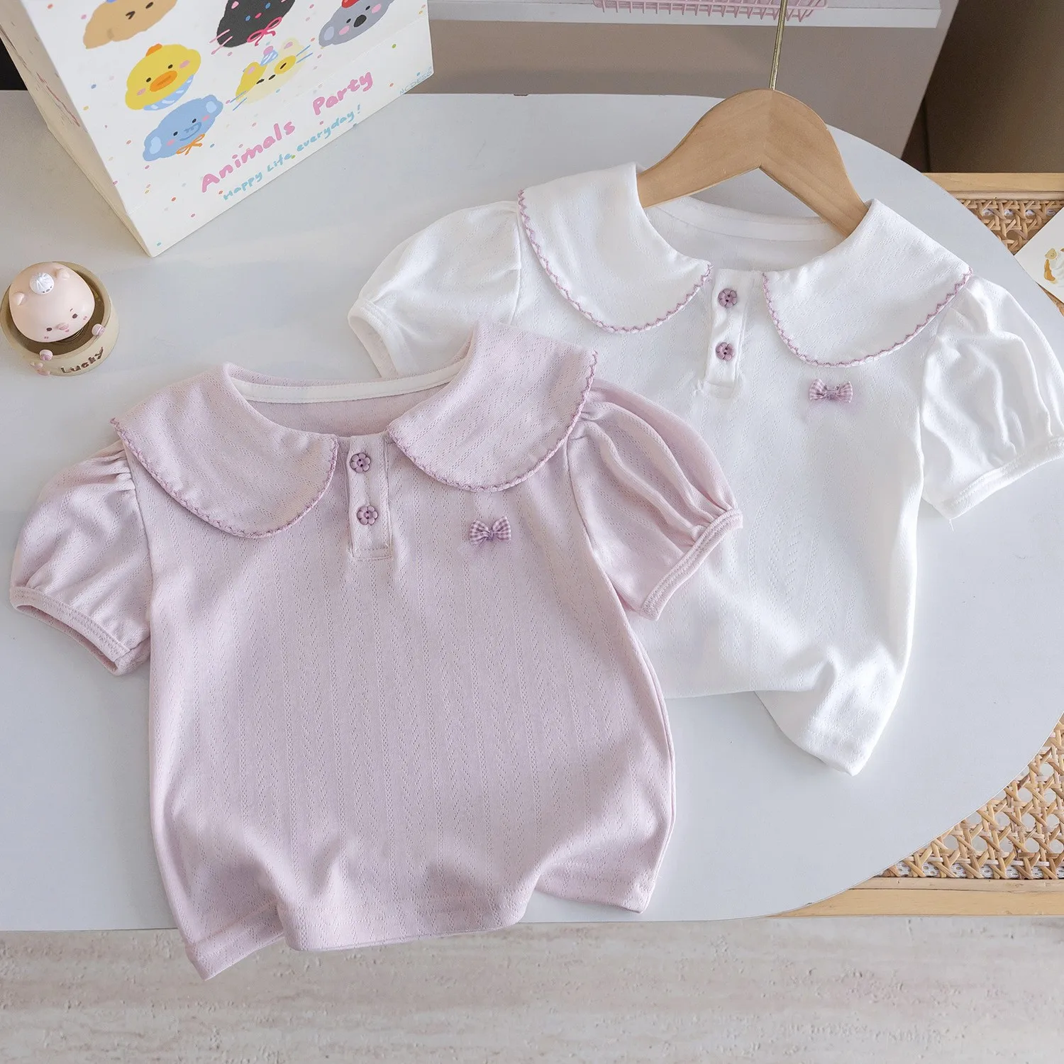 Girls' Baby Doll Polo Shirt Pure Cotton Soft and Skin-Friendly Short Sleeve T-Shirt Casual summer clothing
Girls' Baby Doll Polo Shirt Pure Cotton Soft and Skin-Friendly Short Sleeve T-Shirt Casual summer clothing