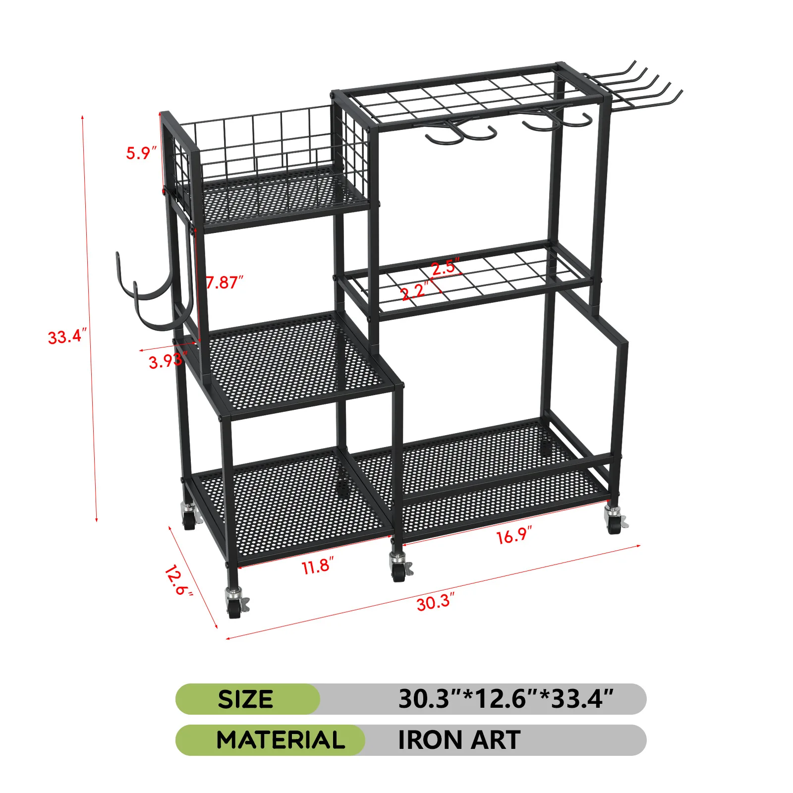 #Three-Layer Metal Movable Tool Storage Rack for Garage and Garden Cleaning Shovel Organizer
#Three-Layer Metal Movable Tool Storage Rack for Garage and Garden Cleaning Shovel Organizer