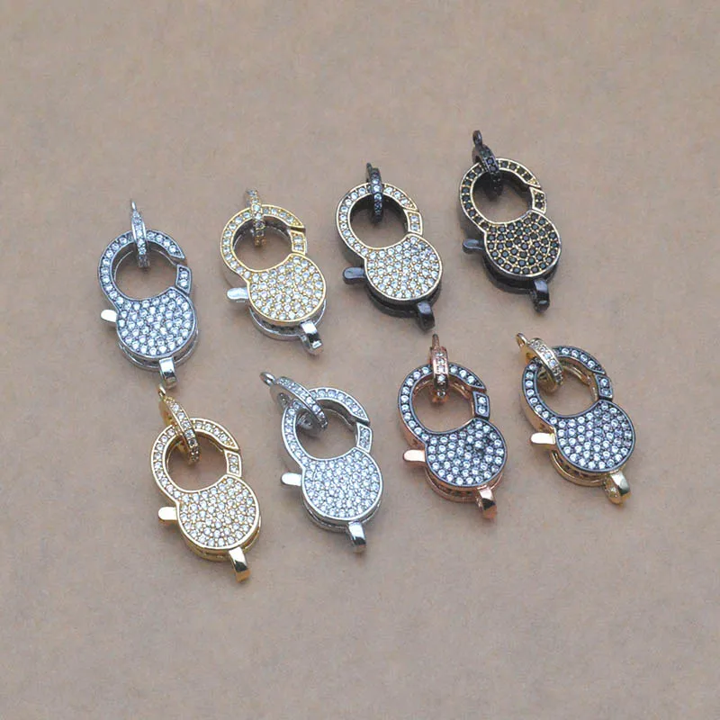 5pcs/lot Two-tone Plated Full Paved CZ Anti-fading Lobster Clasps Carabiner Fasteners DIY Jewelry Makings Accessories
5pcs/lot Two-tone Plated Full Paved CZ Anti-fading Lobster Clasps Carabiner Fasteners DIY Jewelry Makings Accessories