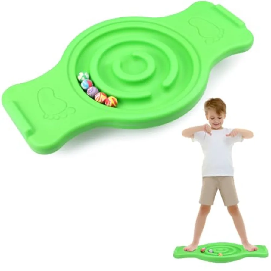 Maze Balance Board for Plastic Wobble Rocker Balance Board with Mini Balls Load 220lb Balance Game with Handles for Toddler Bal
Maze Balance Board for Plastic Wobble Rocker Balance Board with Mini Balls Load 220lb Balance Game with Handles for Toddler Bal