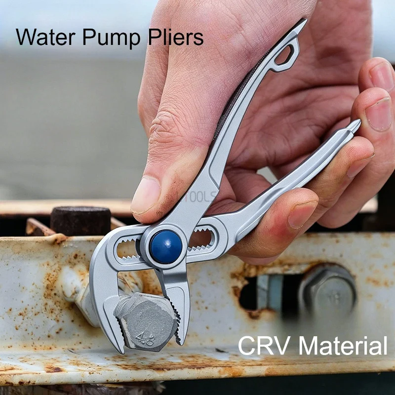 Water Pump Pliers Universal Wrench High Hardness Multifunctional Adjustable Plumbing Pipe Wrench Portable Home Hand Pliers Tool
Water Pump Pliers Universal Wrench High Hardness Multifunctional Adjustable Plumbing Pipe Wrench Portable Home Hand Pliers Tool