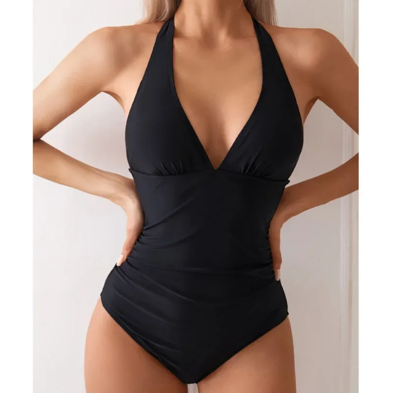 Summer Black Sexy One Piece Swimsuits Closed Women Swimwear Push Up Swimming Wear Body Bathing Suits Beachwear Pool Bather 2025
Summer Black Sexy One Piece Swimsuits Closed Women Swimwear Push Up Swimming Wear Body Bathing Suits Beachwear Pool Bather 2025