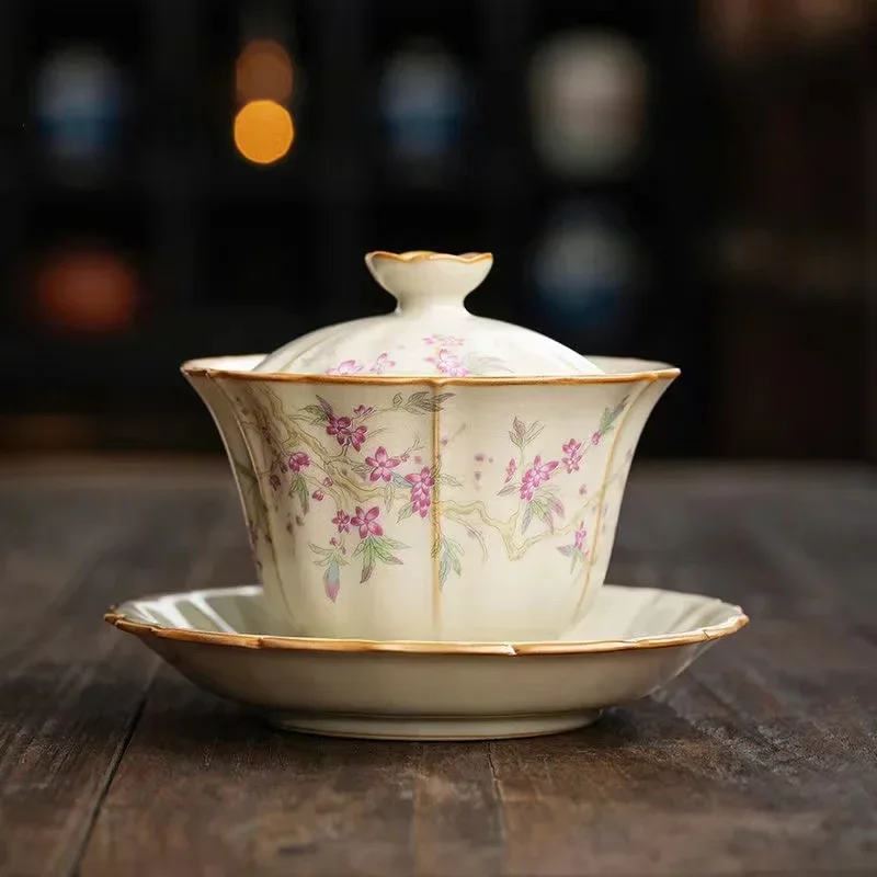 Retro Large Ceramic Tea Brewing Cup Set, Teacup, Anti-Scald, Beige Gracked Glaze, Single, Retro, Plum Blossom, Household
Retro Large Ceramic Tea Brewing Cup Set, Teacup, Anti-Scald, Beige Gracked Glaze, Single, Retro, Plum Blossom, Household