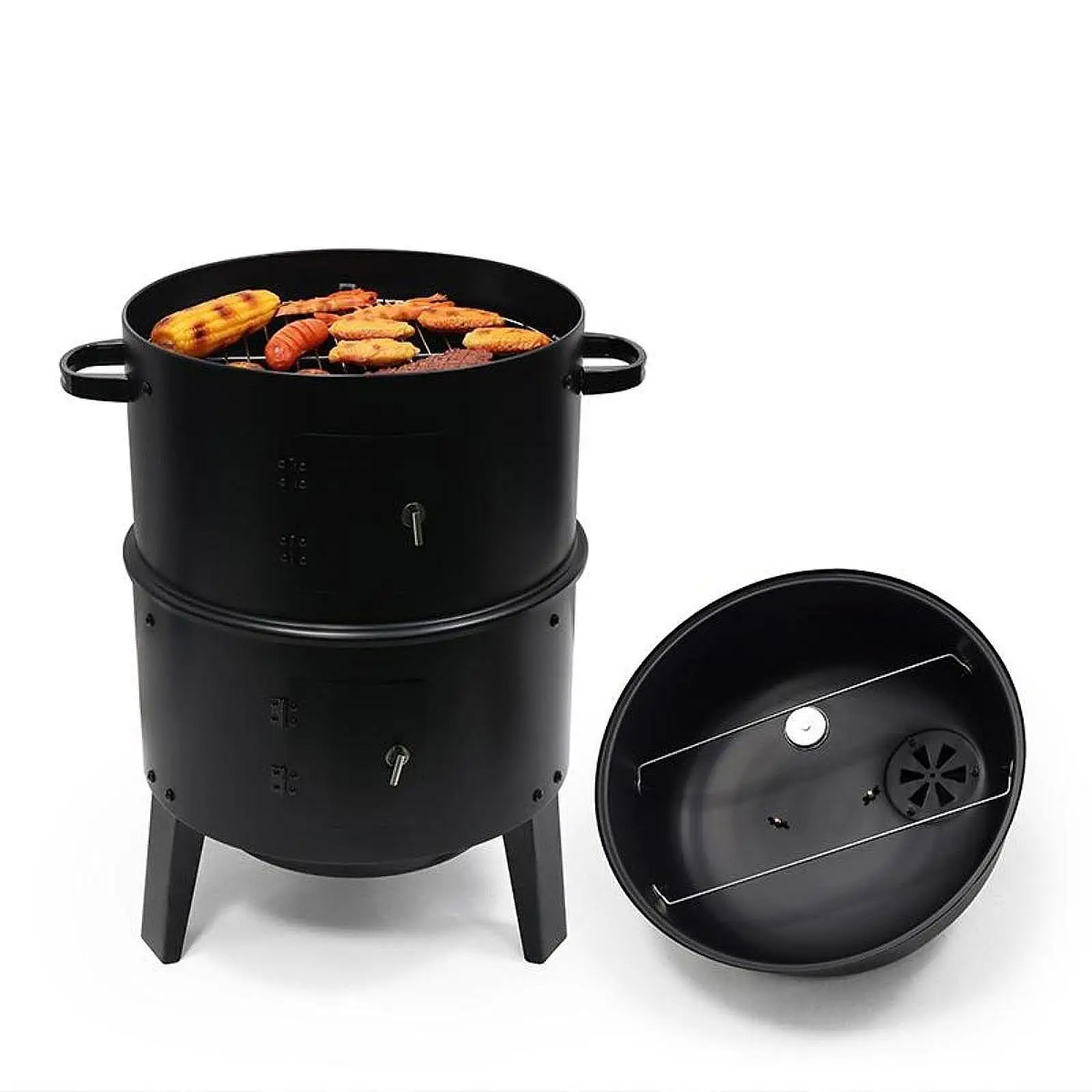 Fire Pit with Grill Cooker Portable Vertical BBQ Grill Charcoal Grill Thermometer for Patio Travel Picnic Outside Party
Fire Pit with Grill Cooker Portable Vertical BBQ Grill Charcoal Grill Thermometer for Patio Travel Picnic Outside Party