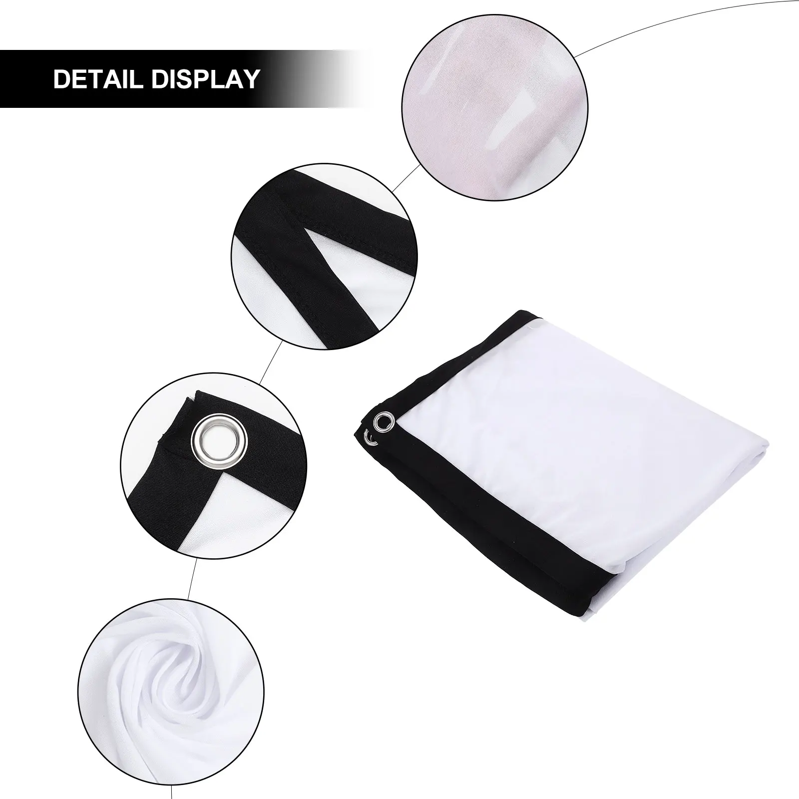 Portable Projection Screen Projector Outdoor Curtains Polyester Movie Screens Office Camping
Portable Projection Screen Projector Outdoor Curtains Polyester Movie Screens Office Camping