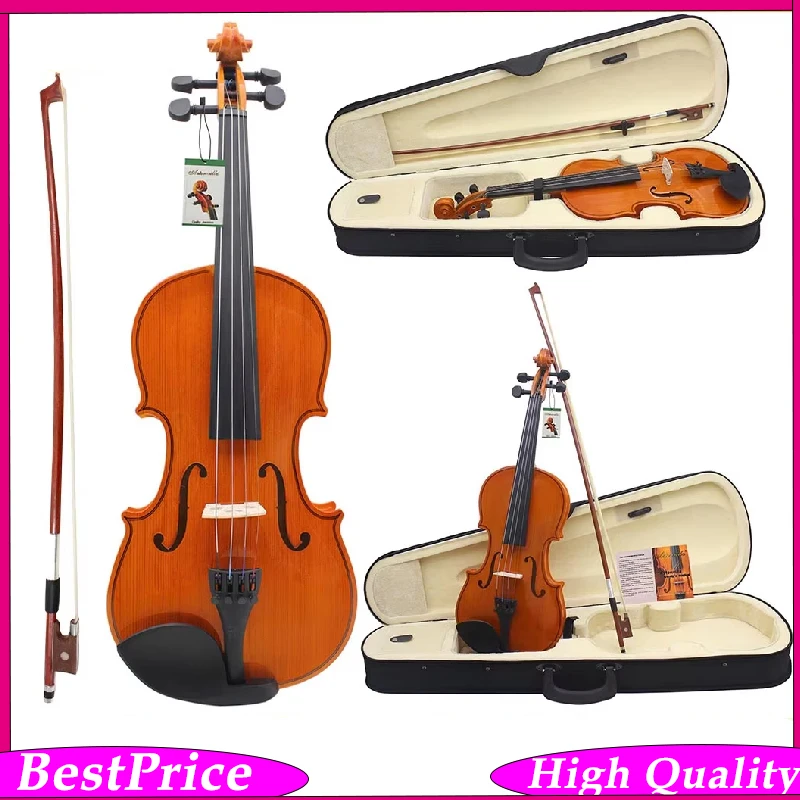 AV-03 Full Size Violin Set Natural Tiger Stripe Gloss Finish Violin for Students And Professionals 1/8 1/2 1/4 3/4 4/4
AV-03 Full Size Violin Set Natural Tiger Stripe Gloss Finish Violin for Students And Professionals 1/8 1/2 1/4 3/4 4/4
