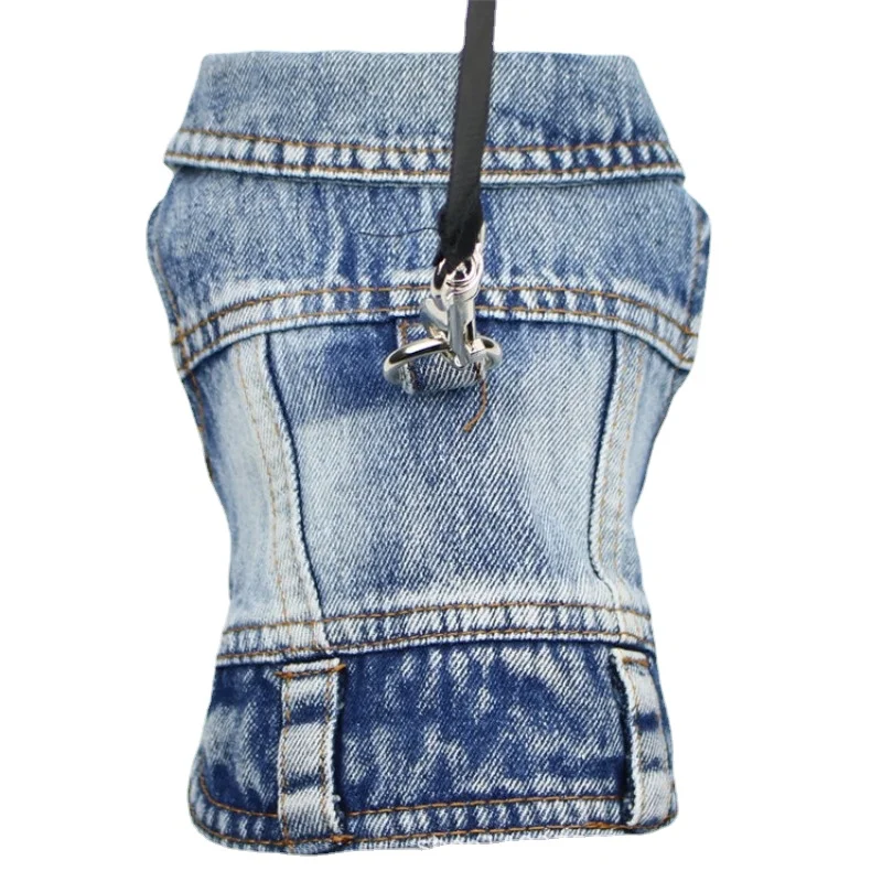 Pet Clothing Can Pull Denim Vest with Two Legs Dog Clothing Spring Summer Autumn Winter New Products Small Dog Clothing Vest
Pet Clothing Can Pull Denim Vest with Two Legs Dog Clothing Spring Summer Autumn Winter New Products Small Dog Clothing Vest