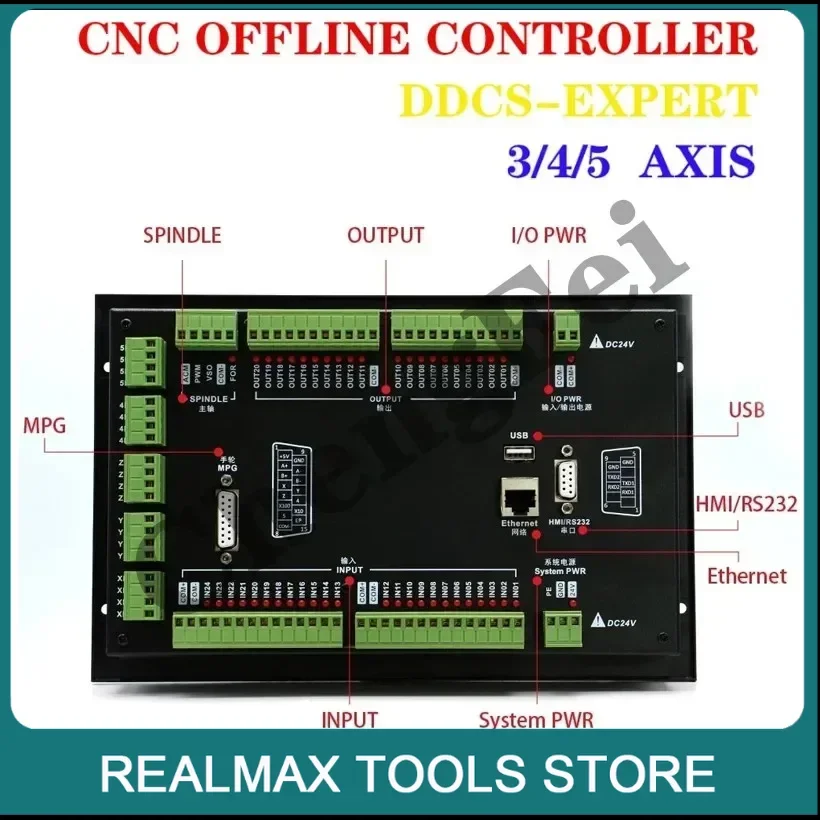 DDCS EXPERT/M350 3/4/5-axis CNC offline controller Z-axis 3D probe supports closed-loop stepping/ATC, replacing DDCSV 3.1
DDCS EXPERT/M350 3/4/5-axis CNC offline controller Z-axis 3D probe supports closed-loop stepping/ATC, replacing DDCSV 3.1