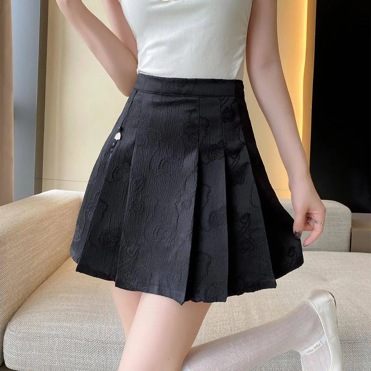 Elegant National Style Embroidered Skirt A-Line Half-length Women's Summer New Fashion Slimming High Waist Skirt
Elegant National Style Embroidered Skirt A-Line Half-length Women's Summer New Fashion Slimming High Waist Skirt