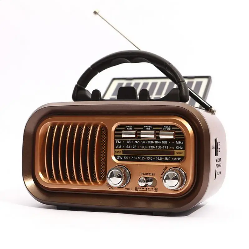 Radio Solar AM/FM/SW Portable Wireless Speaker Vintage Solar Radio With LED Light Functions For Hiking Survival Beach Work
Radio Solar AM/FM/SW Portable Wireless Speaker Vintage Solar Radio With LED Light Functions For Hiking Survival Beach Work