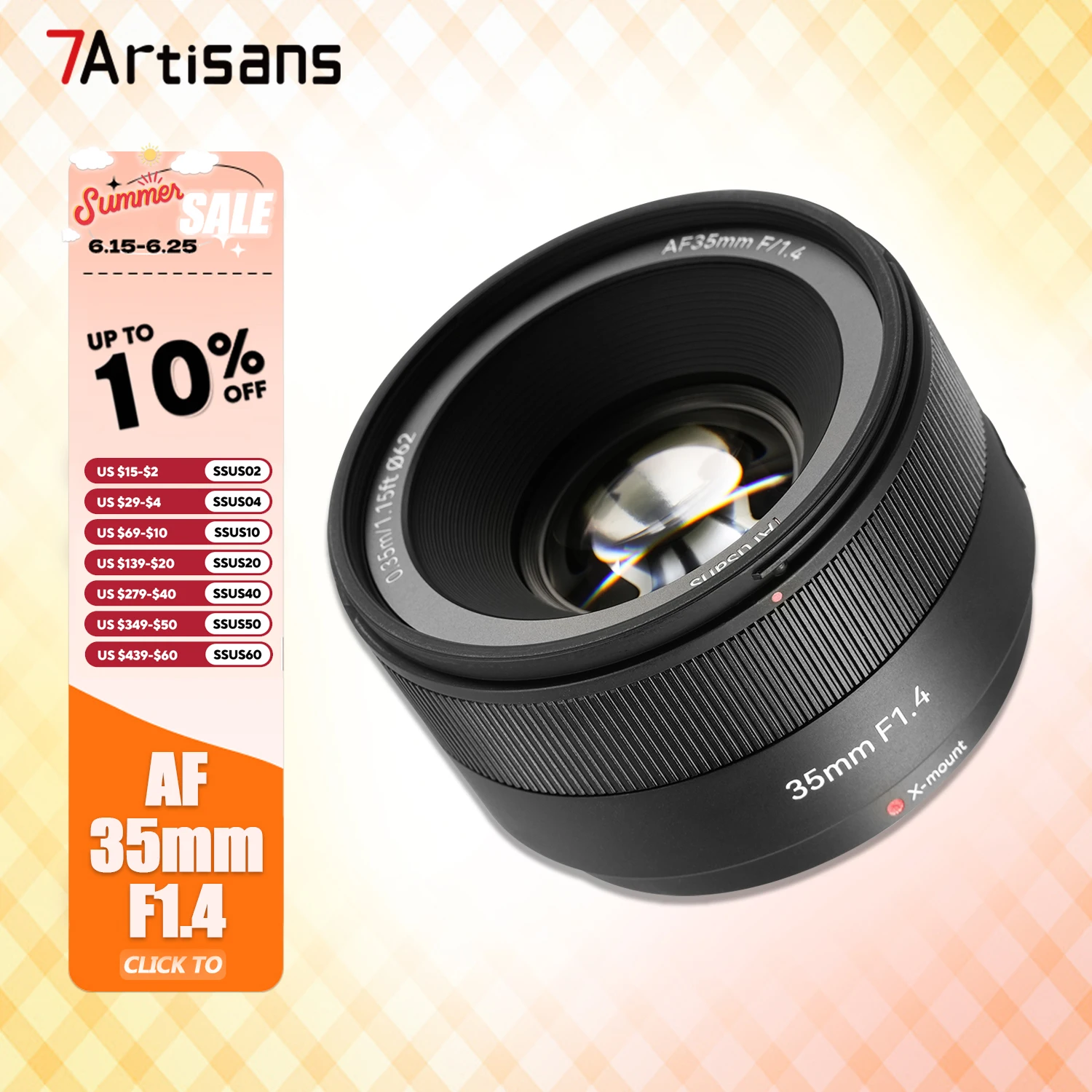 7artisans AF 35mm F1.4 Large Aperture Camera Prime Lens for Humanities Photography with Fujifilm XF-mount XT-30 XE4 XT5
7artisans AF 35mm F1.4 Large Aperture Camera Prime Lens for Humanities Photography with Fujifilm XF-mount XT-30 XE4 XT5
