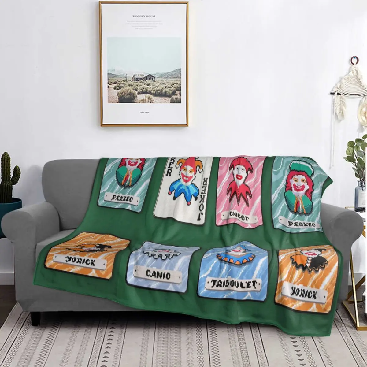 Balatro Playing Card Jocker Lusty Joker Blankets Soft Warm Flannel Throw Blanket Plush for Bed Living room Picnic Travel Home
Balatro Playing Card Jocker Lusty Joker Blankets Soft Warm Flannel Throw Blanket Plush for Bed Living room Picnic Travel Home