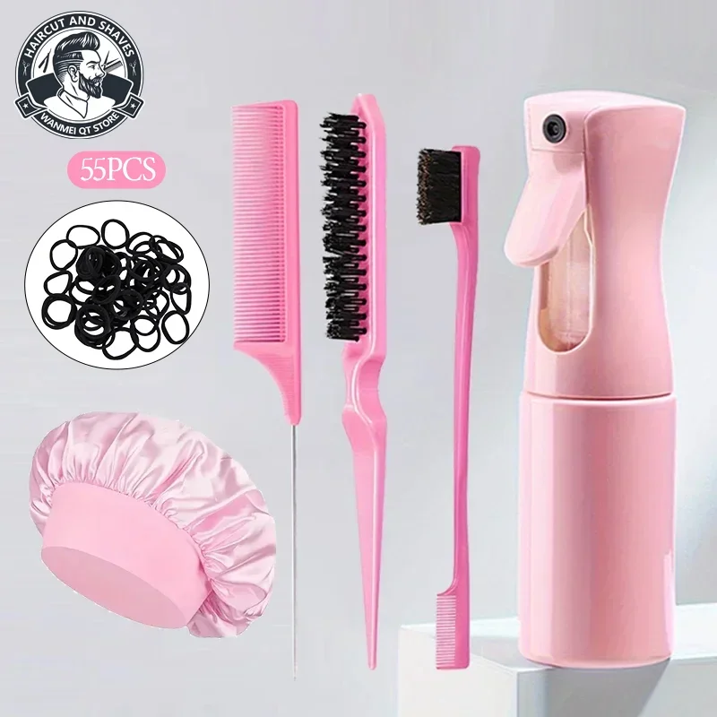 Набор для укладки волос из 55 предметов: высокоэластичные прочные резинки для волос, многофункциональные расчески, флакон-спрей, инструменты для домашнего и салонного использования
Набор для укладки волос из 55 предметов: высокоэластичные прочные резинки для волос, многофункциональные расчески, флакон-спрей, инструменты для домашнего и салонного использования