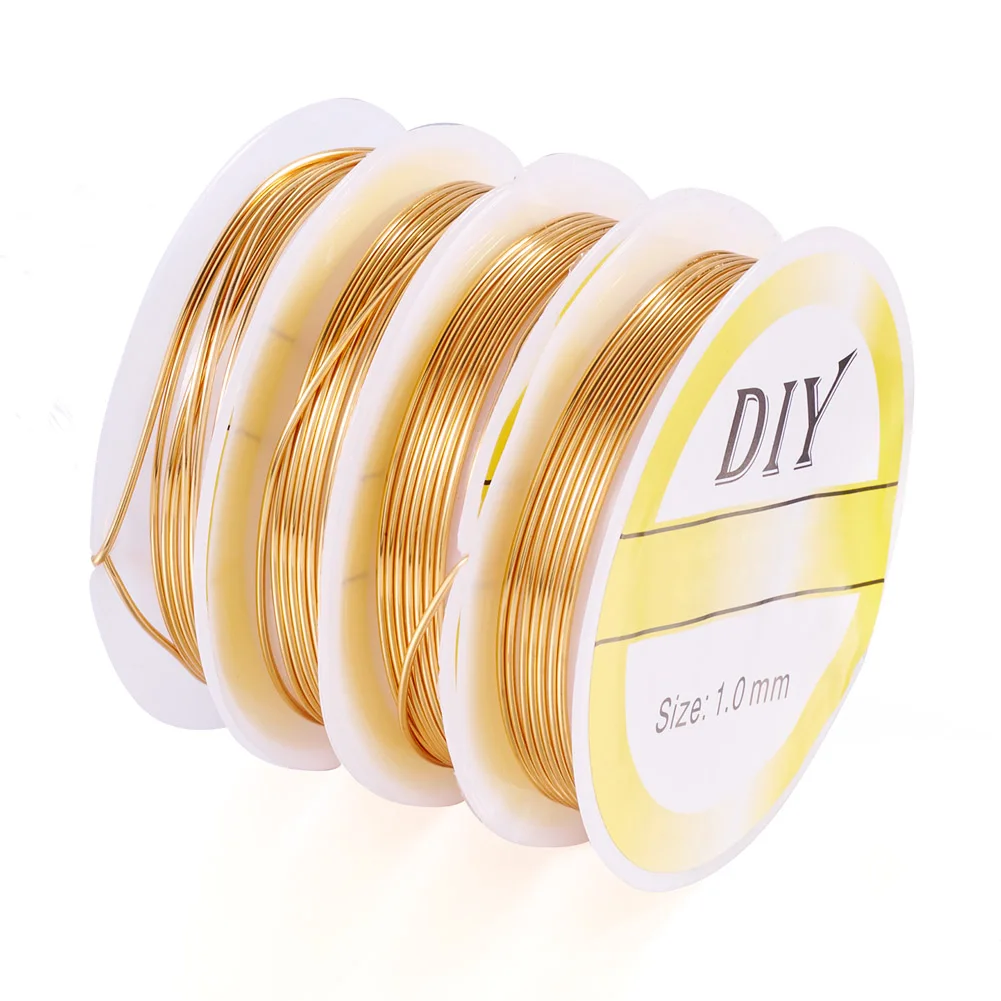 4 Roll Copper Wire Real 14K Gold Plated Beading Cord For DIY Craft Jewelry Making Accessories Supplies 0.3/0.5/0.6/0.8/1.0mm
4 Roll Copper Wire Real 14K Gold Plated Beading Cord For DIY Craft Jewelry Making Accessories Supplies 0.3/0.5/0.6/0.8/1.0mm