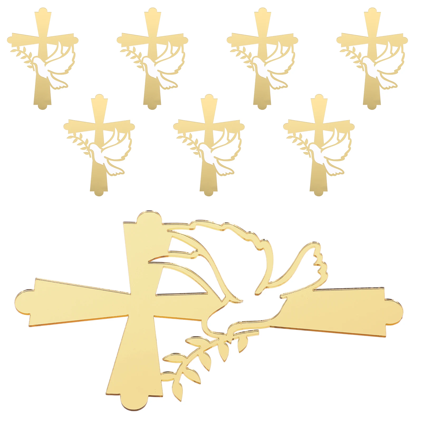 8 Pcs Peace Dove Cross Cake Toppers Acrylic Decorations Wedding Party Props Cake Decorating Ideas Dessert Inserts Lightweight
8 Pcs Peace Dove Cross Cake Toppers Acrylic Decorations Wedding Party Props Cake Decorating Ideas Dessert Inserts Lightweight
