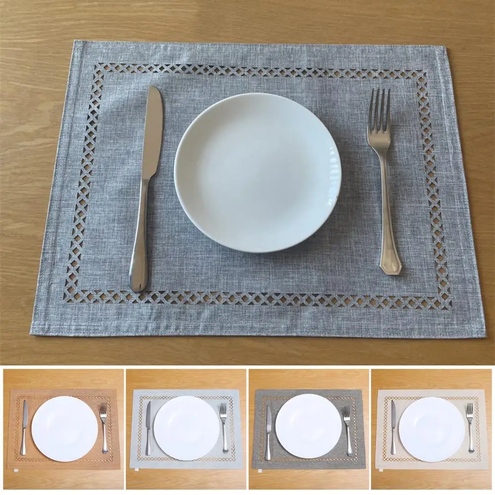 Cloth Mat Geometric Hollow Out Waterproof Placemats Square Oblong Shapes for Dining Kitchen Mat Heat-resistant for Parties
Cloth Mat Geometric Hollow Out Waterproof Placemats Square Oblong Shapes for Dining Kitchen Mat Heat-resistant for Parties