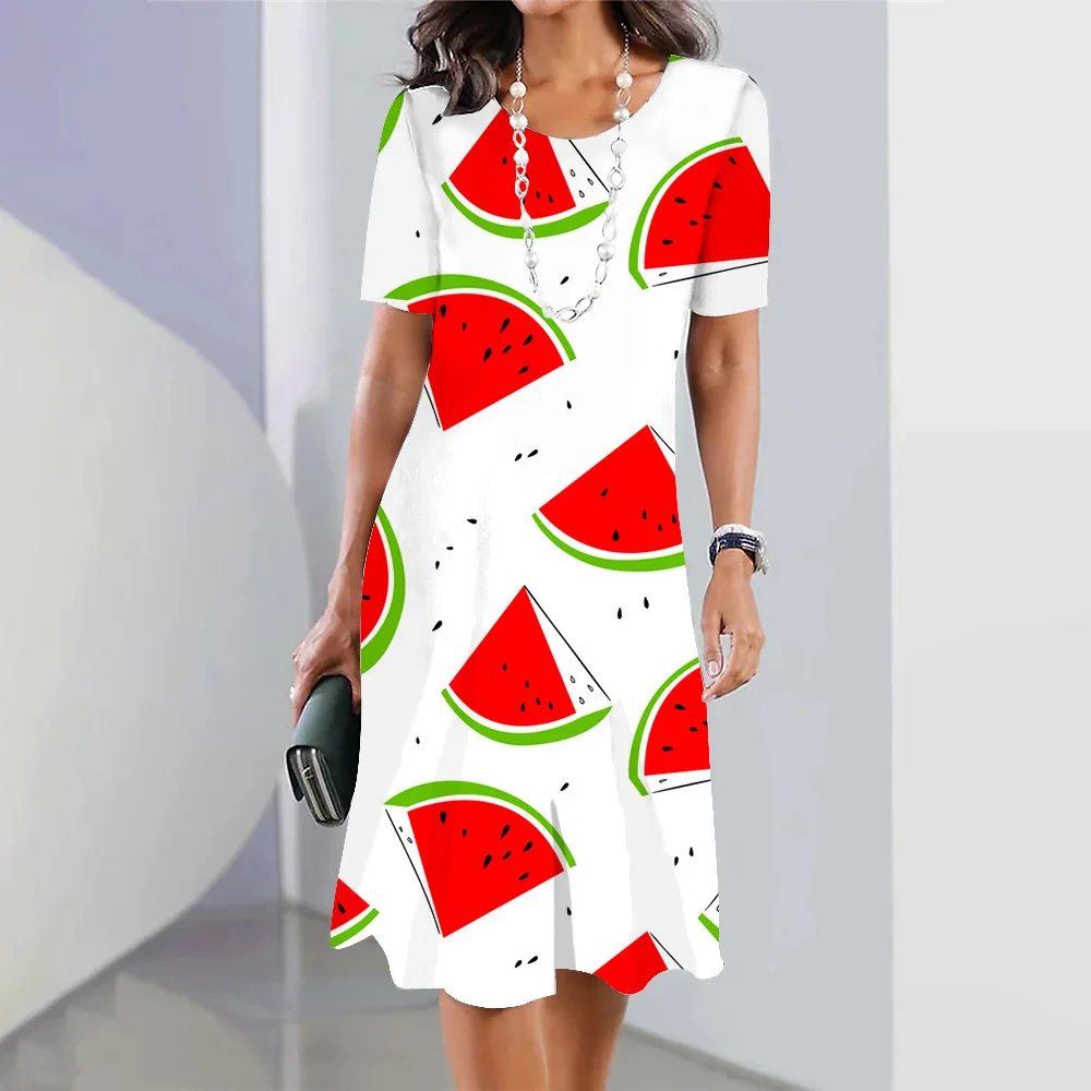 Summer 3D Cute Printed Short Sleeve Dress Beach Streetwear Long Sundress Harajuku Casual O-Neck Pullovers Dress Female Clothing
Summer 3D Cute Printed Short Sleeve Dress Beach Streetwear Long Sundress Harajuku Casual O-Neck Pullovers Dress Female Clothing