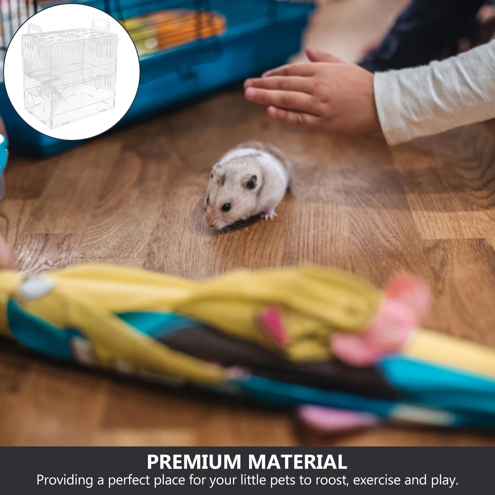 Acrylic Cage 30x20x30cm Transparent Hamster House Premium Material Durable Design Small Pet Villa Castle Habitat Guinea Pig
Acrylic Cage 30x20x30cm Transparent Hamster House Premium Material Durable Design Small Pet Villa Castle Habitat Guinea Pig