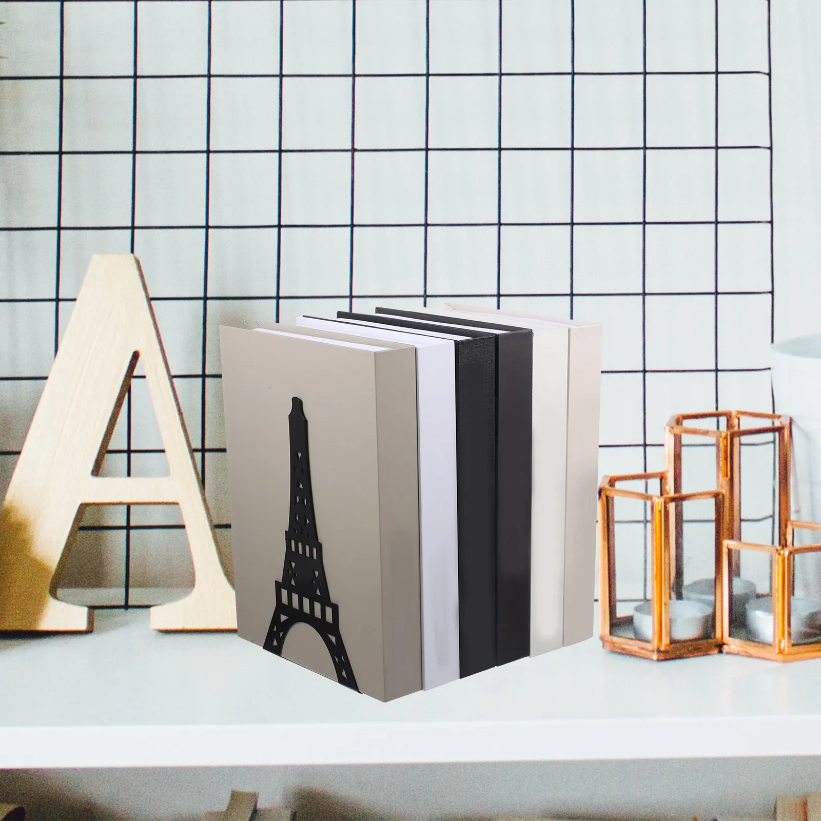 2Pcs Iron Bookend Tower Shaped Strong Stable Metal Book Holder for Desktop Study Room Living Room Book Organization Decoration
2Pcs Iron Bookend Tower Shaped Strong Stable Metal Book Holder for Desktop Study Room Living Room Book Organization Decoration