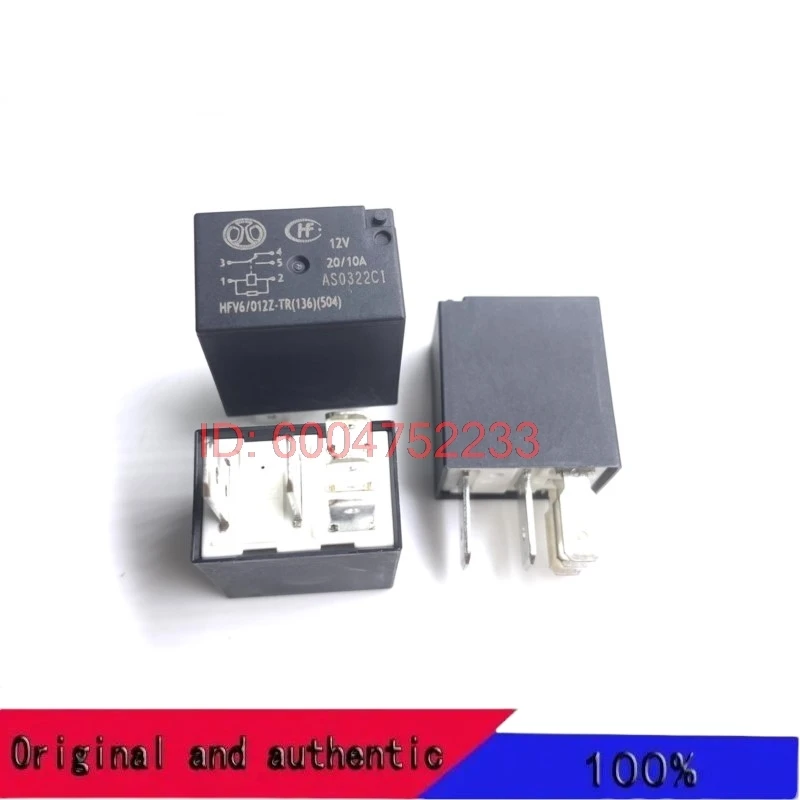 10PCS The Relay:HFV6/012Z-TR 12V 20/10A
10PCS The Relay:HFV6/012Z-TR 12V 20/10A