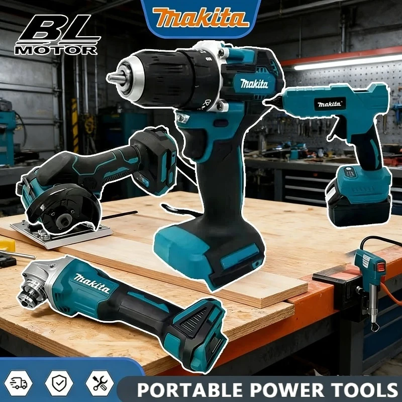 Makita Brushless Grinder Butter Gun Chainsaw Inflator Combination Silicone Gun Cutting Machine for Makita Battery with Charger
Makita Brushless Grinder Butter Gun Chainsaw Inflator Combination Silicone Gun Cutting Machine for Makita Battery with Charger