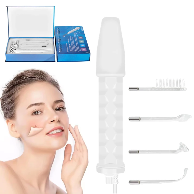 4 In 1 Handheld Electric For Face Skin Beauty Tools Portable High Frequency Facial Therapy Wand Acne Treatment Machine Neon Wand
4 In 1 Handheld Electric For Face Skin Beauty Tools Portable High Frequency Facial Therapy Wand Acne Treatment Machine Neon Wand