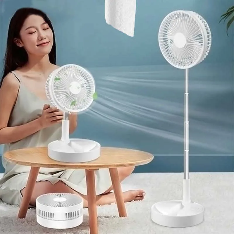 Foldable Telescopic Wireless Portable Desk Fan Usb Rechargeable Built-In Battery Oscillating Standing Air Cooling Fan
Foldable Telescopic Wireless Portable Desk Fan Usb Rechargeable Built-In Battery Oscillating Standing Air Cooling Fan