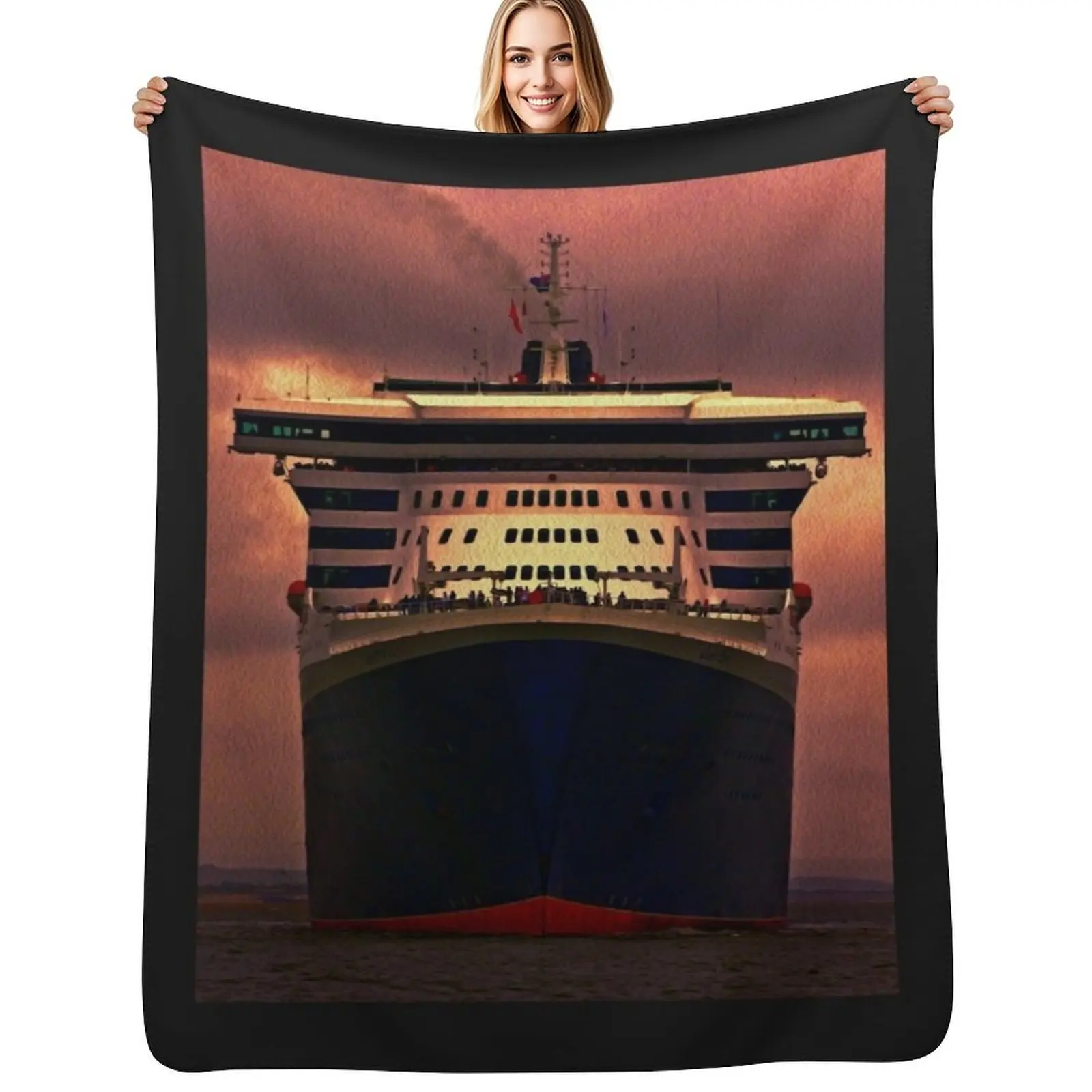 Queen Mary 2 Throw Blanket Ultra Soft Flannel Fleece Blanket for All Seasons
Queen Mary 2 Throw Blanket Ultra Soft Flannel Fleece Blanket for All Seasons