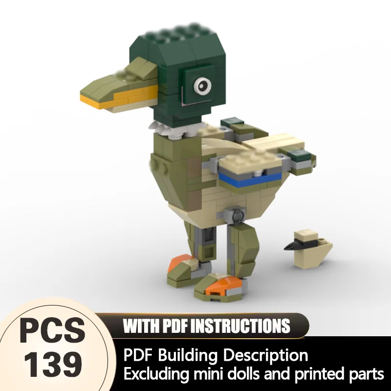 Creators Animal Series Model MOC Building Bricks Anas Platyrhynchos Modular Technology Gifts Holiday Assemble Children Toys Suit
Creators Animal Series Model MOC Building Bricks Anas Platyrhynchos Modular Technology Gifts Holiday Assemble Children Toys Suit