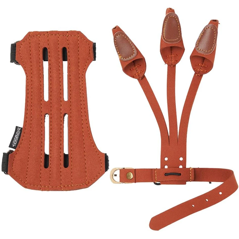 Toparchery Archery 2 Straps Arm Guard & 3 Finger Protective Gloves for Recurve Compound Long Bow Hunting Shooting Brown
Toparchery Archery 2 Straps Arm Guard & 3 Finger Protective Gloves for Recurve Compound Long Bow Hunting Shooting Brown
