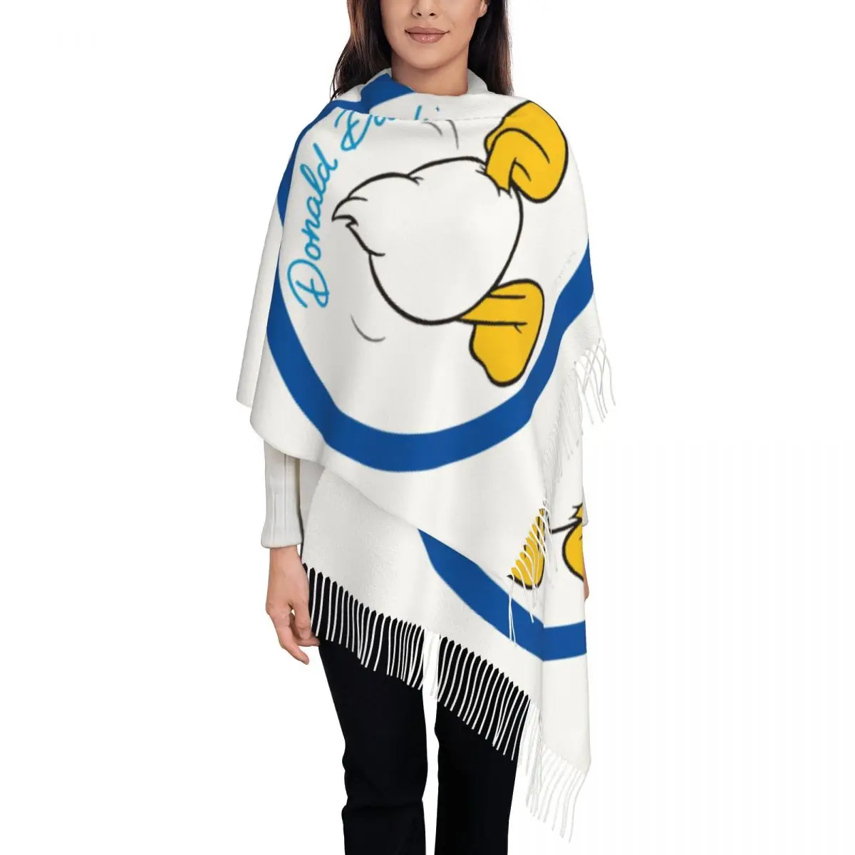 Custom Lady Long Donald Duck Butt Scarves Women Winter Soft Warm Tassel Shawl Wrap Scarf
Custom Lady Long Donald Duck Butt Scarves Women Winter Soft Warm Tassel Shawl Wrap Scarf