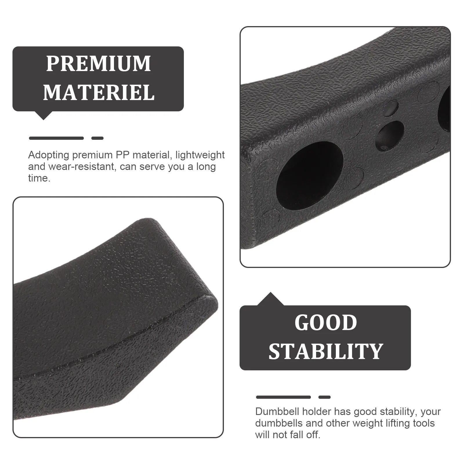 4Pcs Dumbbell Holder Plastic Wear Resistant Stable Dumbbell Rack Stand Weight Storage Gym Dumbell Holder Dumbell Racks
4Pcs Dumbbell Holder Plastic Wear Resistant Stable Dumbbell Rack Stand Weight Storage Gym Dumbell Holder Dumbell Racks