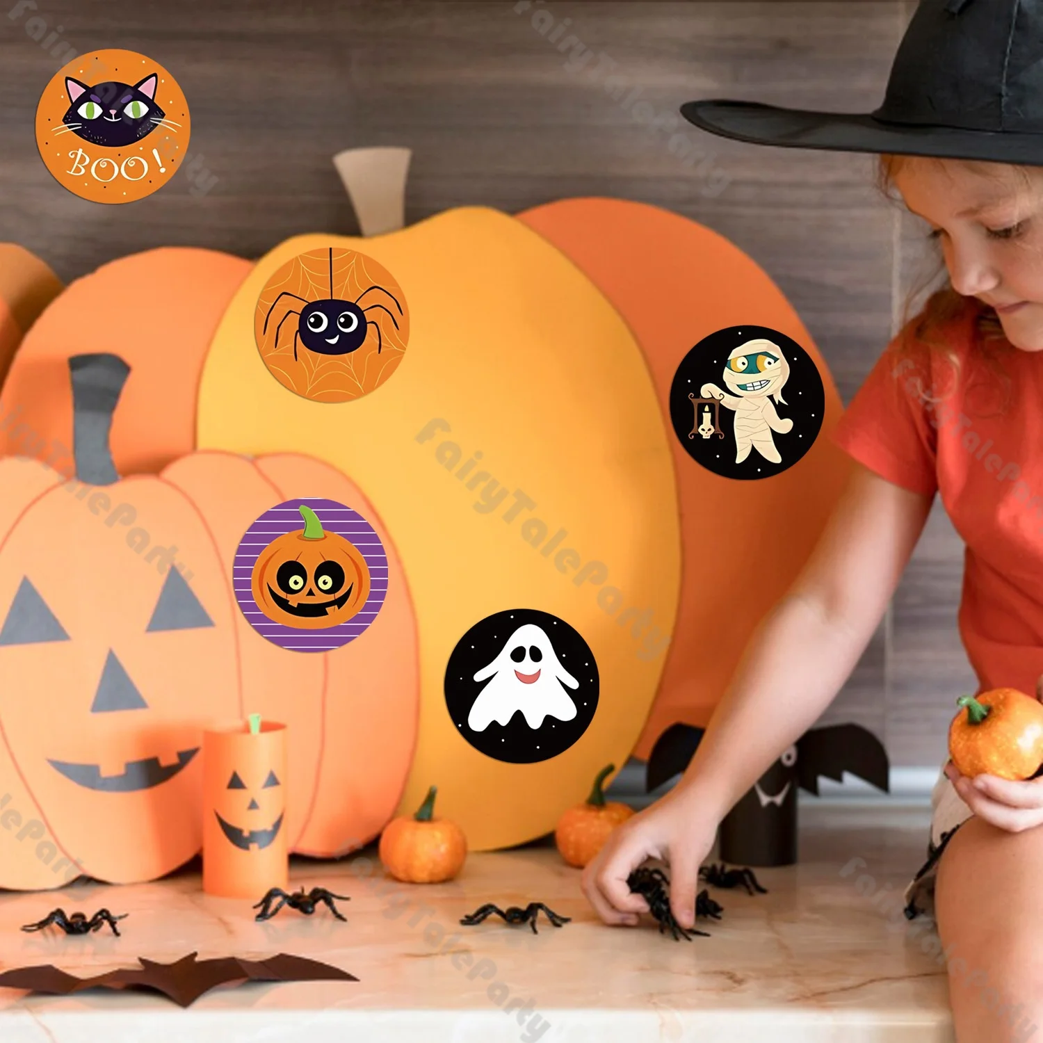 Round Adhesive Label Stickers, Halloween Prank Stickers, Ghost Bat Pumpkin Stickers, Party Gift Bag Decoration Stickers
Round Adhesive Label Stickers, Halloween Prank Stickers, Ghost Bat Pumpkin Stickers, Party Gift Bag Decoration Stickers