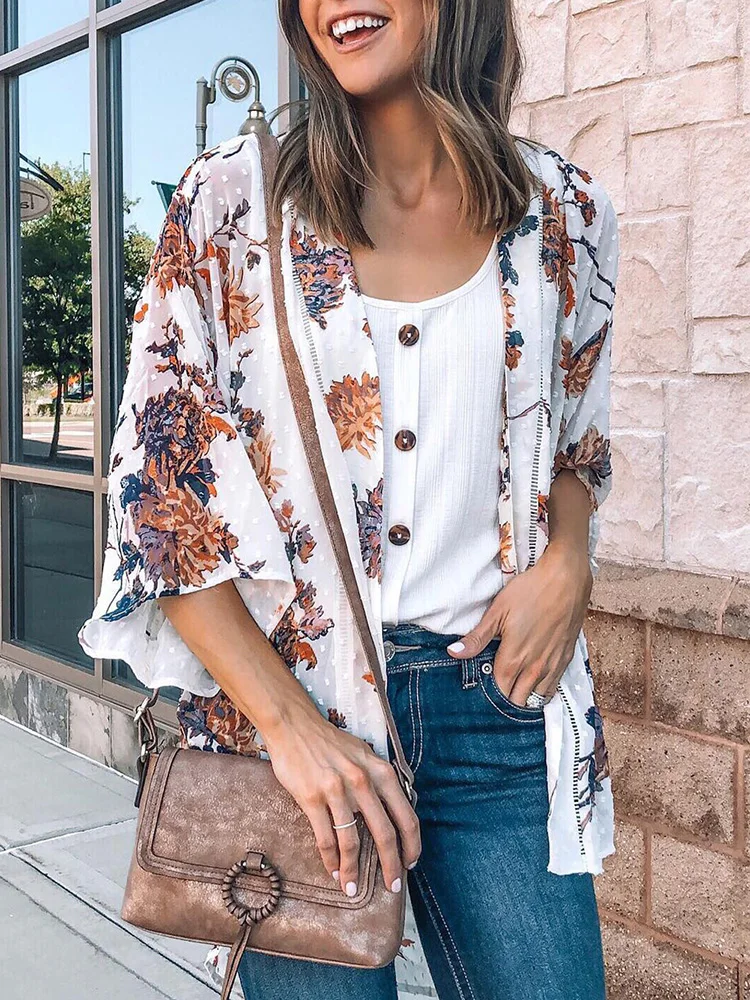 KHALEE YOSE Boho Vintage Floral Printed Cardigan Chic Bohemian V-neck Women Shirt Summer Spring Casual Holiday Ladies Shirt Tops
KHALEE YOSE Boho Vintage Floral Printed Cardigan Chic Bohemian V-neck Women Shirt Summer Spring Casual Holiday Ladies Shirt Tops