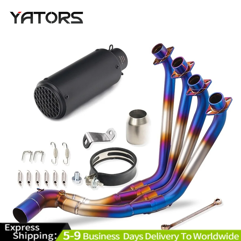 For Honda CBR650F/R CB650F CB650R 14-23 Whole Exhaust Pipe Slip On Escape Blue Exhaust Systems
For Honda CBR650F/R CB650F CB650R 14-23 Whole Exhaust Pipe Slip On Escape Blue Exhaust Systems