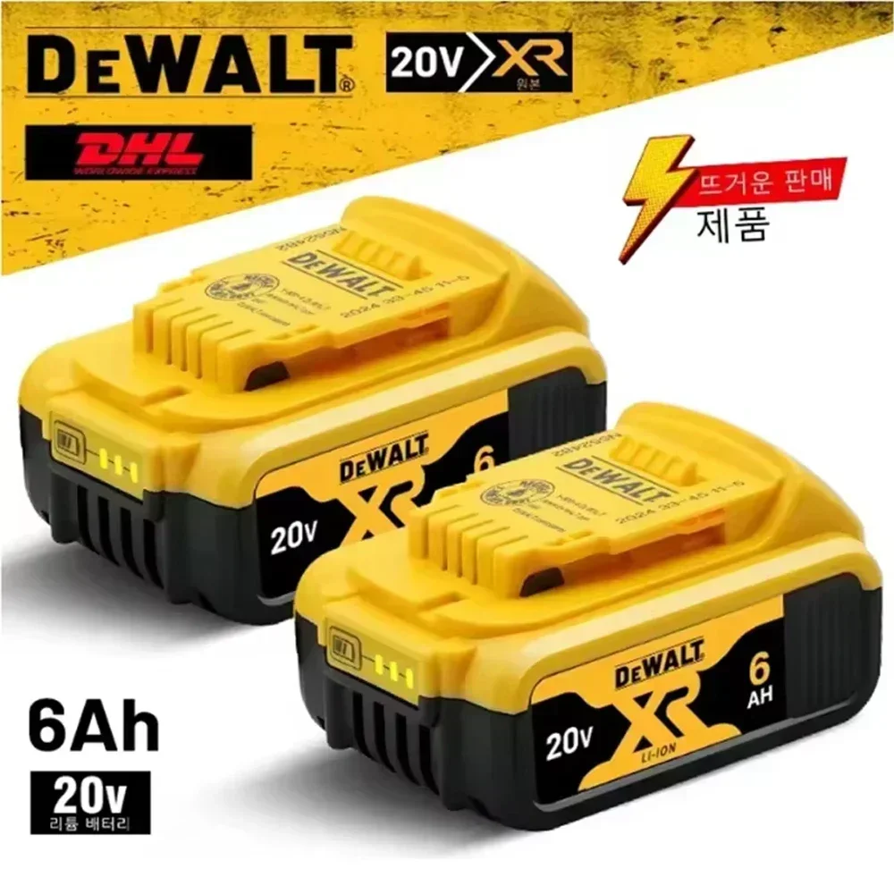 Original DEWALT 20V battery, 6AH, rechargeable lithium-ion battery, DEWALT charger, DCB115, DCB118, DEWALT20V-60V tool battery
Original DEWALT 20V battery, 6AH, rechargeable lithium-ion battery, DEWALT charger, DCB115, DCB118, DEWALT20V-60V tool battery
