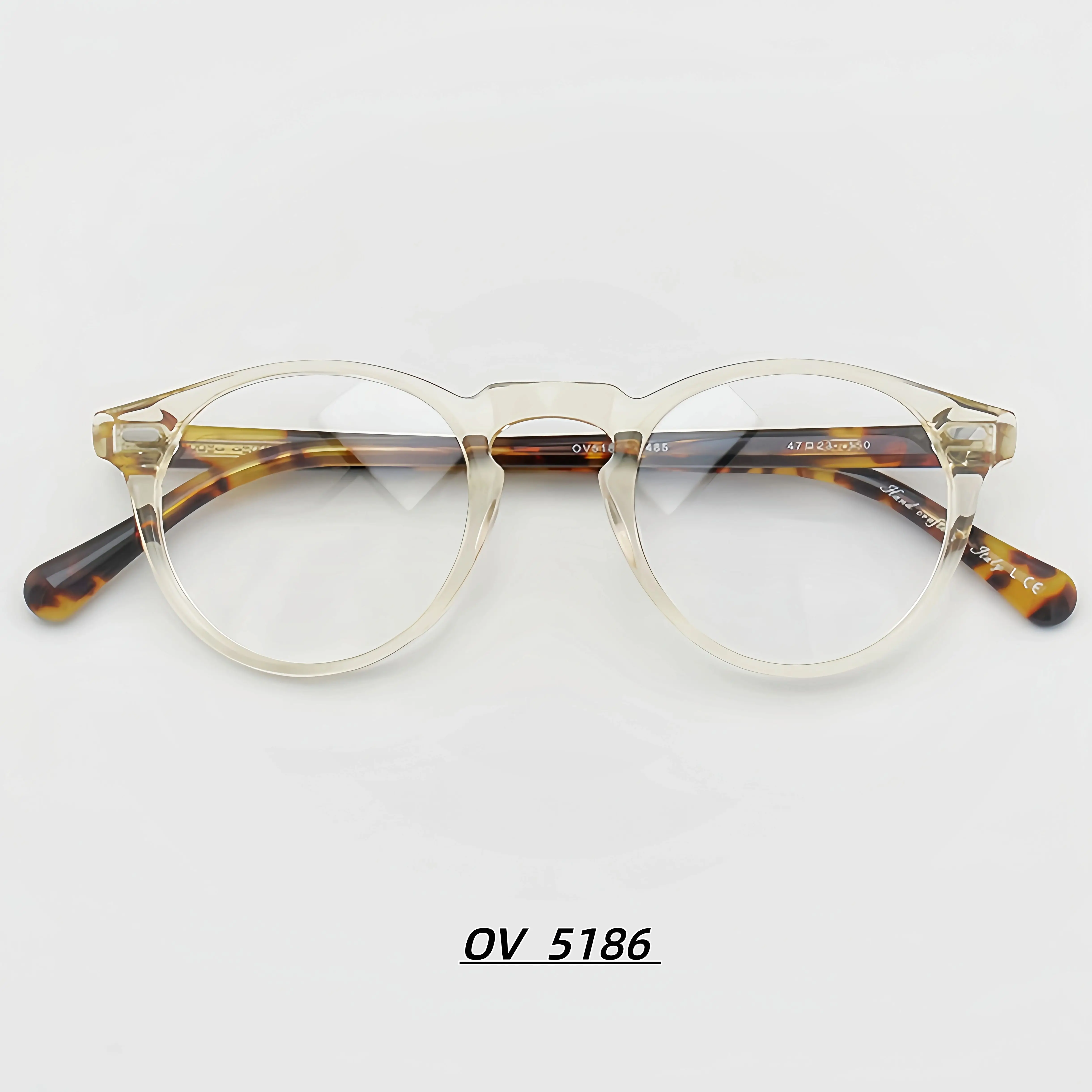 V5186 Vintage Round Acetate Eyeglasses Retro Myopia Glasses for Men & Women Premium Tortoiseshell Black Frames
V5186 Vintage Round Acetate Eyeglasses Retro Myopia Glasses for Men & Women Premium Tortoiseshell Black Frames